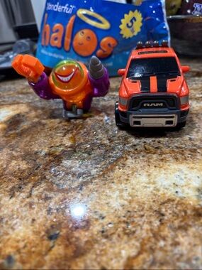 Orange Toy Truck for Kids - Compact Die-Cast Vehicle